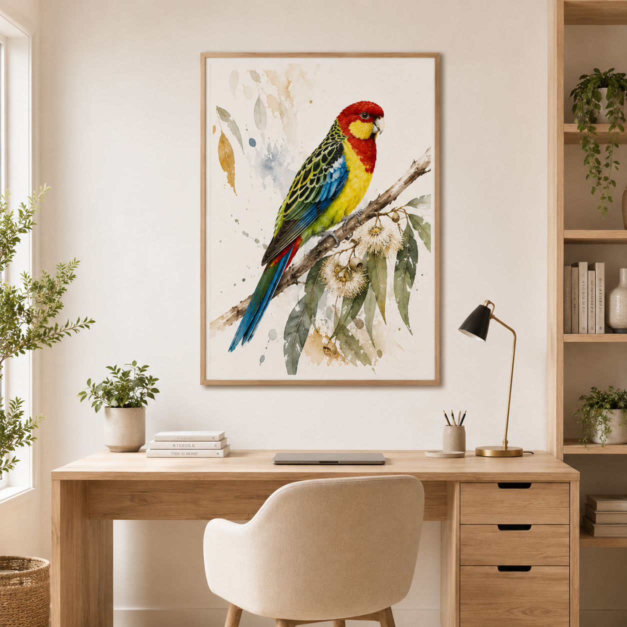 Watercolour Western Rosella Print, Native Australian Bird Art. - Image 5